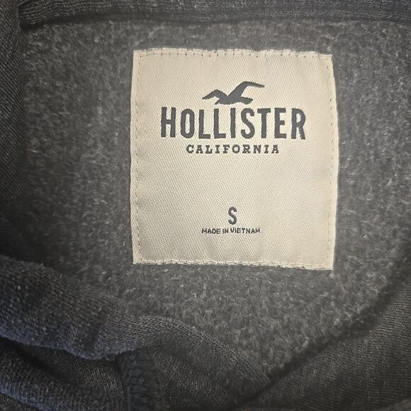 Hollister Men's Ombre Applique Logo Pullover Hoodie Sweatshirt Size Small Blue - Picture 3 of 10